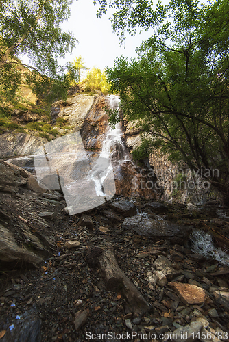 Image of Waterfall Shirlak in Altai Mountains