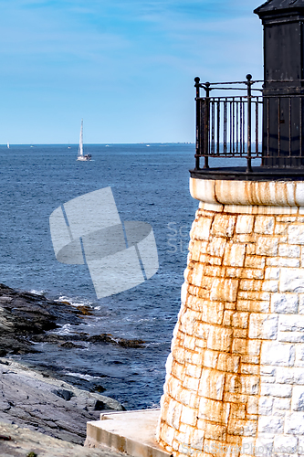 Image of castle hill lighthouse in newport rhode island