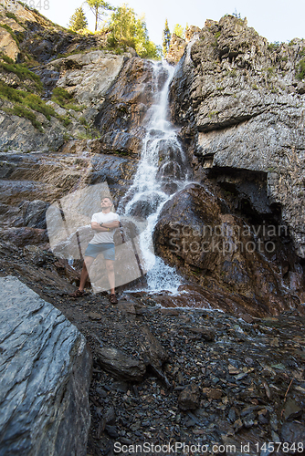 Image of Waterfall Shirlak in Altai Mountains