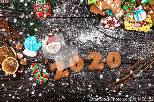 Image of Different ginger cookies 2020 year