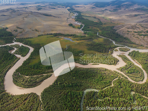 Image of Kurai steppe and Chuya river