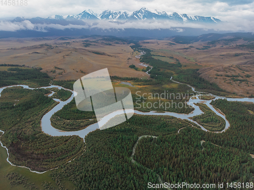 Image of Kurai steppe and Chuya river