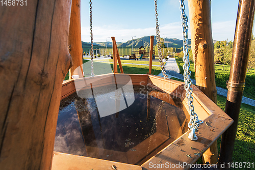 Image of Bathing, spa and relax in the mountain