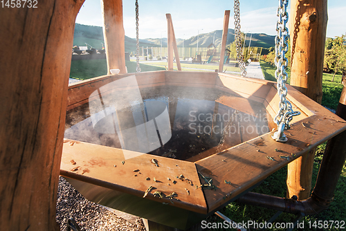 Image of Bathing, spa and relax in the mountain