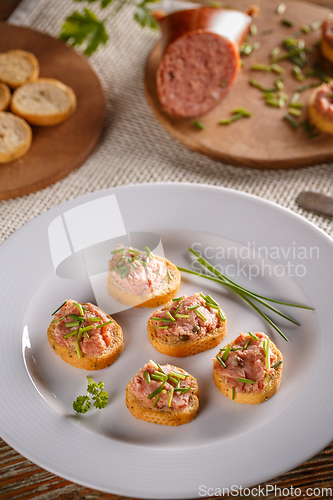 Image of Pate with fresh baguette