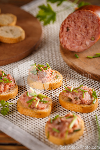 Image of Pate with fresh baguette