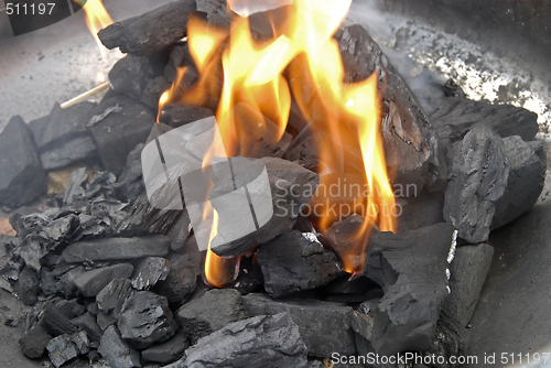 Image of Lighting the barbecue