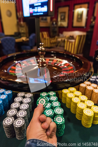 Image of Casino, gambling and entertainment concept