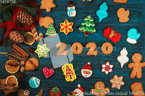 Image of Gingerbreads for new 2020 years