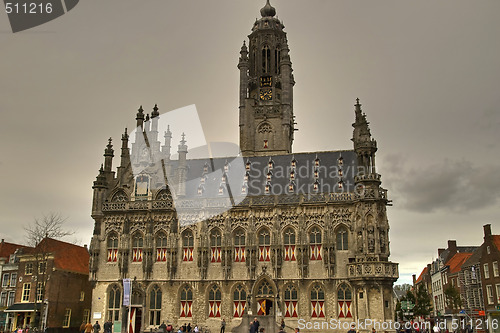 Image of City hall of Middelburg in the Netherlands