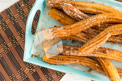 Image of Traditional churros with hot chocolate 