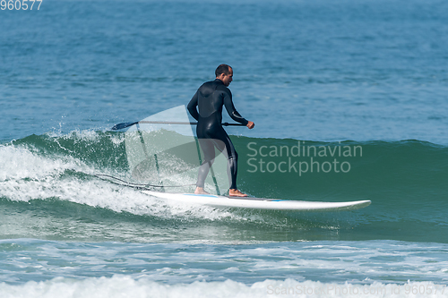 Image of Stand up paddle surfer