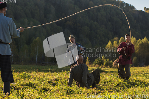 Image of descendants of the Cossacks in the Altai