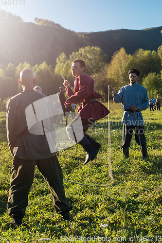 Image of descendants of the Cossacks in the Altai