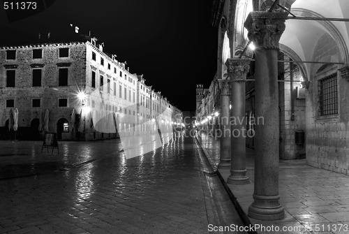 Image of Dubrovnik at night