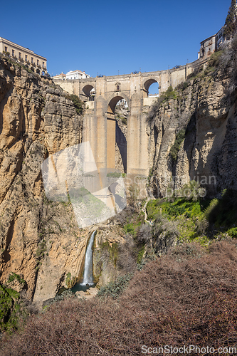 Image of Panoramic view of Puente Nuevo over the Tagus gorge, Ronda, Spain