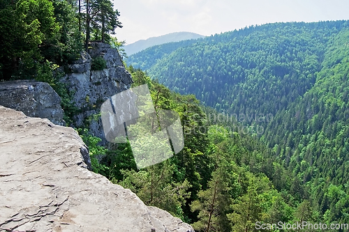 Image of View from cliff in Slovak Paradise