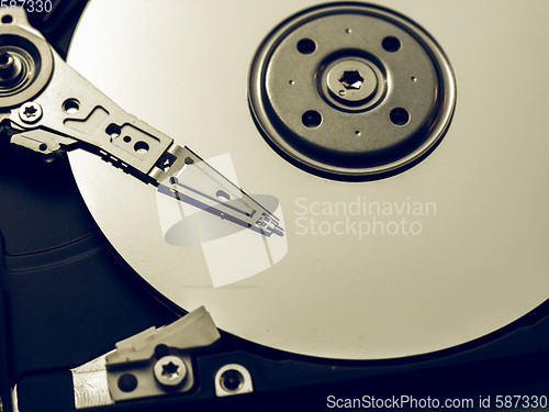 Image of Vintage looking Hard disk