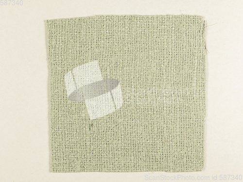 Image of Vintage looking Green fabric sample