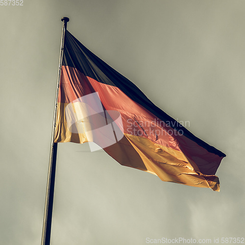 Image of Vintage looking German flag