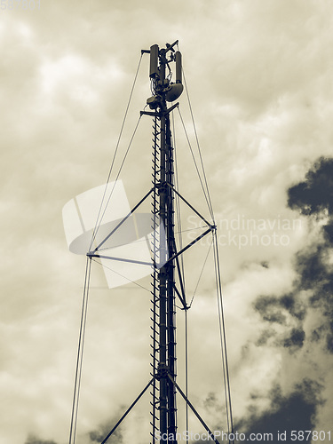 Image of Vintage looking Communication tower