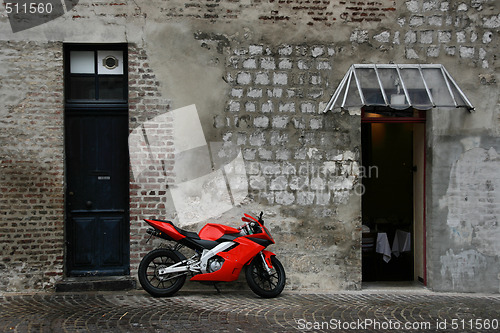 Image of Red motorcycle