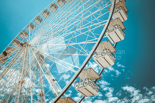 Image of Ferris wheel of fair and amusement park