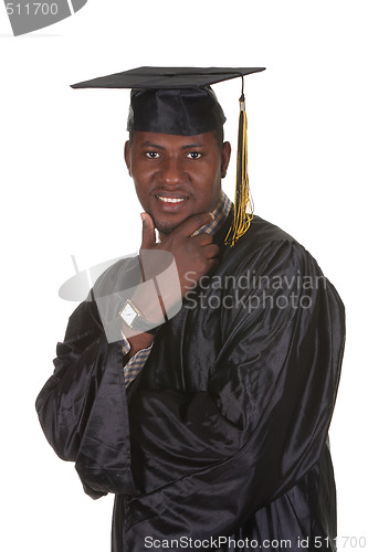 Image of happy graduation a young man 