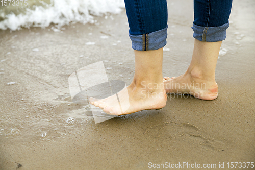 Image of feet of a girl