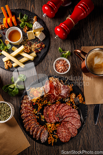 Image of Cold cuts and cheese plate