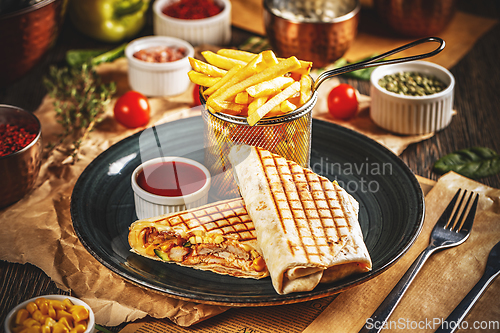 Image of Wrap with grilled chicken