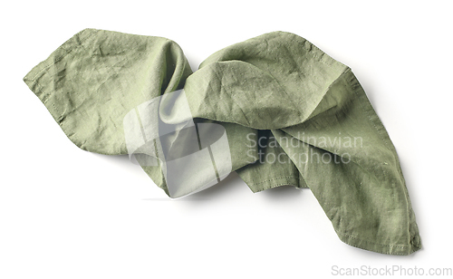 Image of green cotton napkin