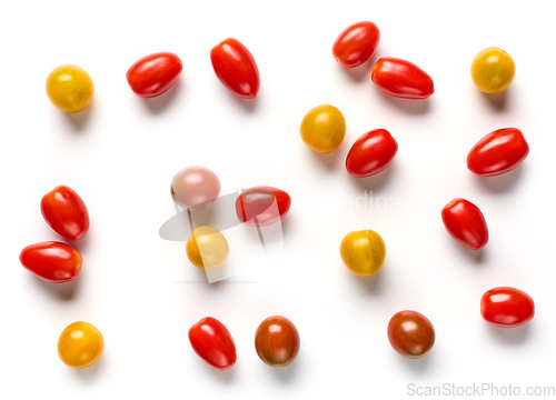 Image of various colorful tomatoes