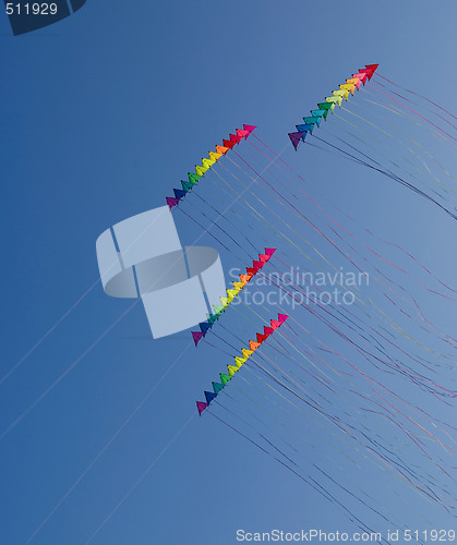 Image of Colourful stunt kites