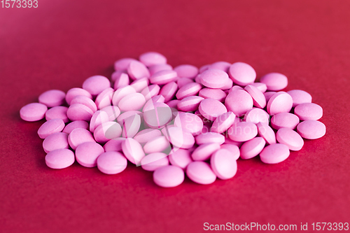 Image of pink pills for