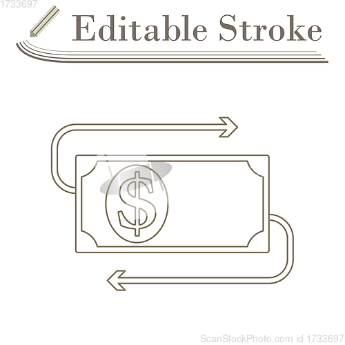 Image of Cash Back Dollar Banknote Icon