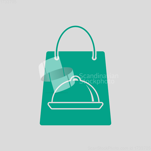 Image of Paper Bag With Cloche Icon