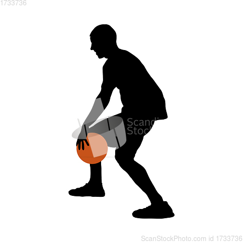 Image of Basketball Player Silhouette