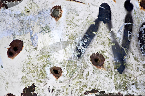 Image of Rusted Bullet Holes