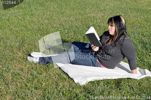 Image of Young Woman Reading