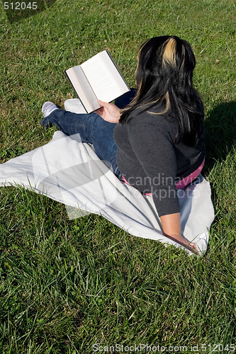 Image of Young Woman Reading