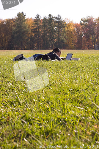 Image of Girl on a Laptop