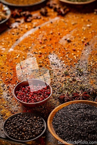 Image of Different kinds of spices