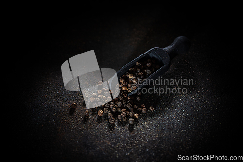 Image of Scattered black pepper