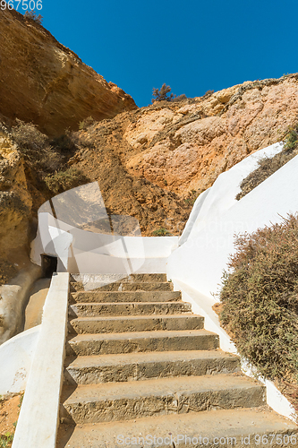 Image of Stairs to a pool of natural sea water