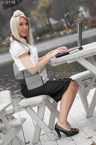 Image of Mobile Business Woman