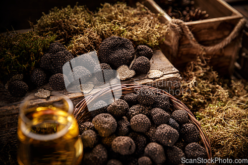 Image of Black truffle still life