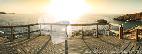 Image of Sunset view from the wooden walkway