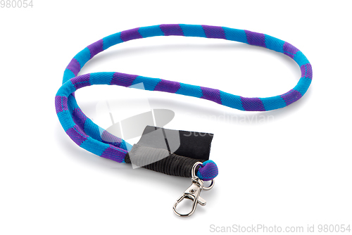 Image of Elastic textile lanyard