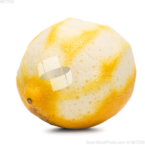 Image of Peeled lemon fruit